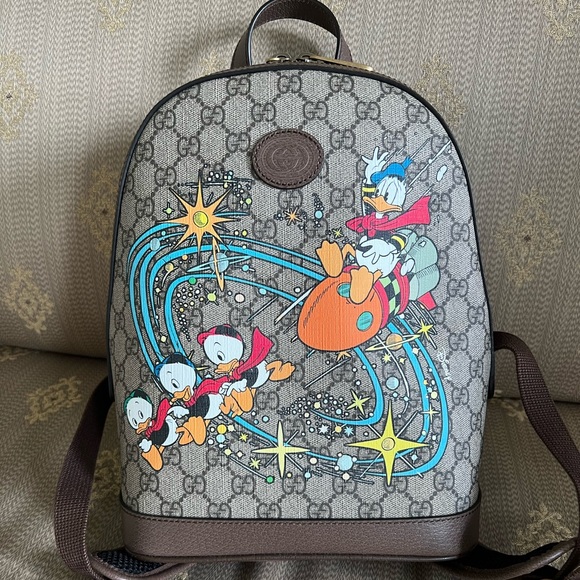 Gucci Disney Limited Collection Backpack Featuring Donald Duck BNWT. - Picture 2 of 11